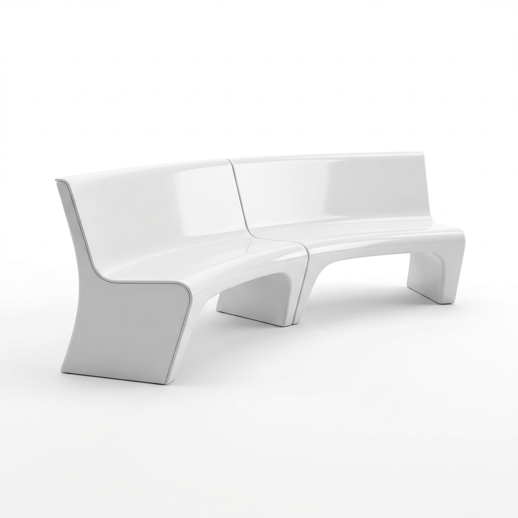 FRP Curved Parco Panchina
