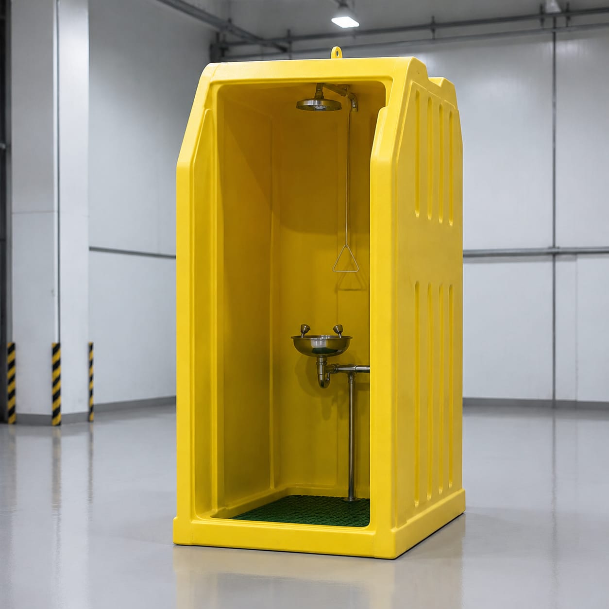 Cabina per doccia di emergenza in FRP