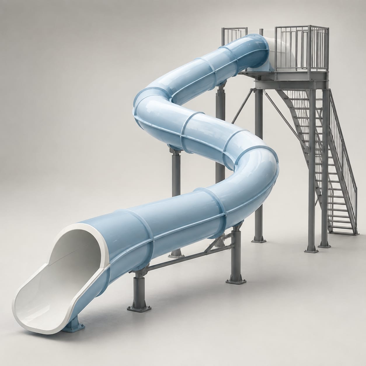 Scivolo acquatico tubolare chiuso in FRP