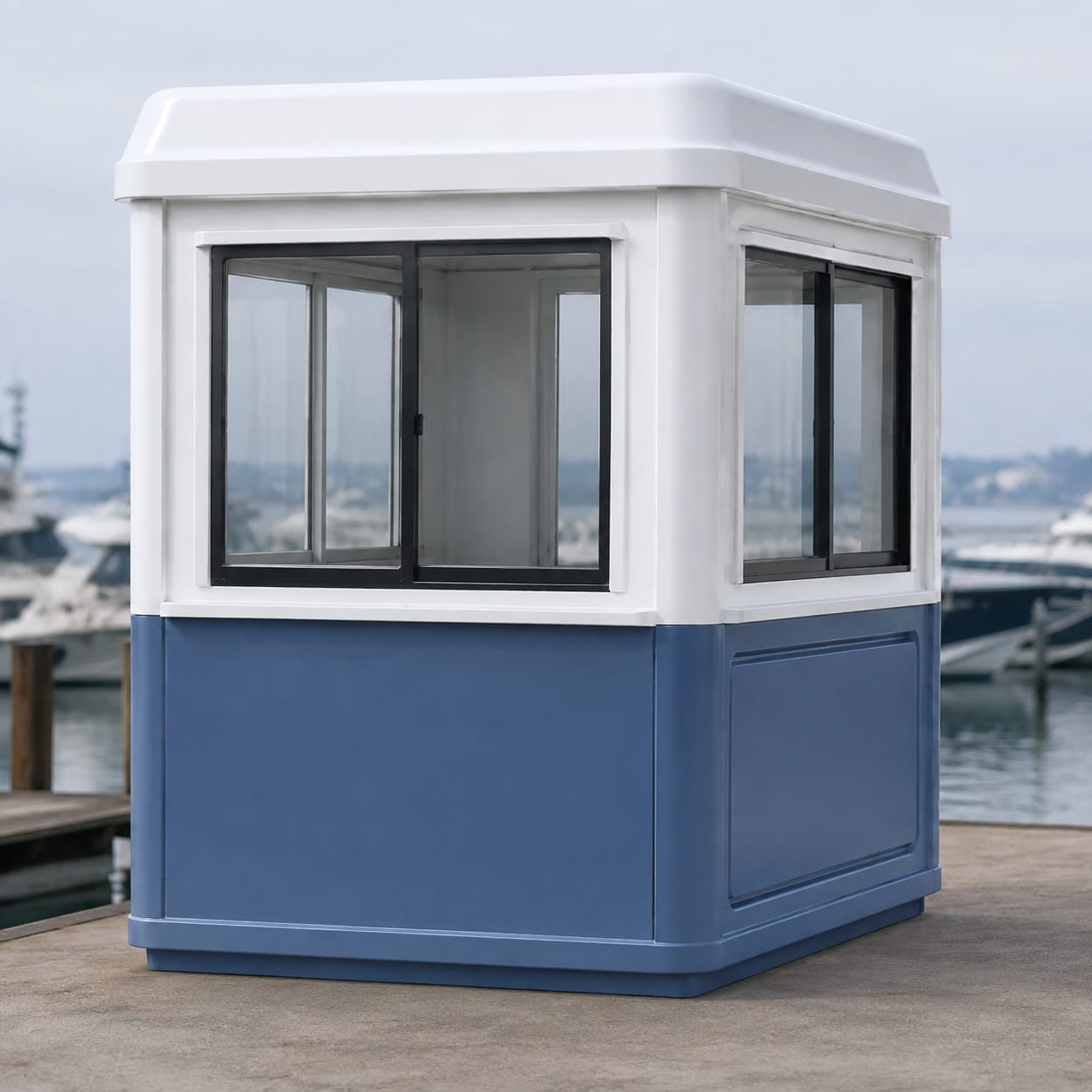 Cabina servizi portuali in FRP