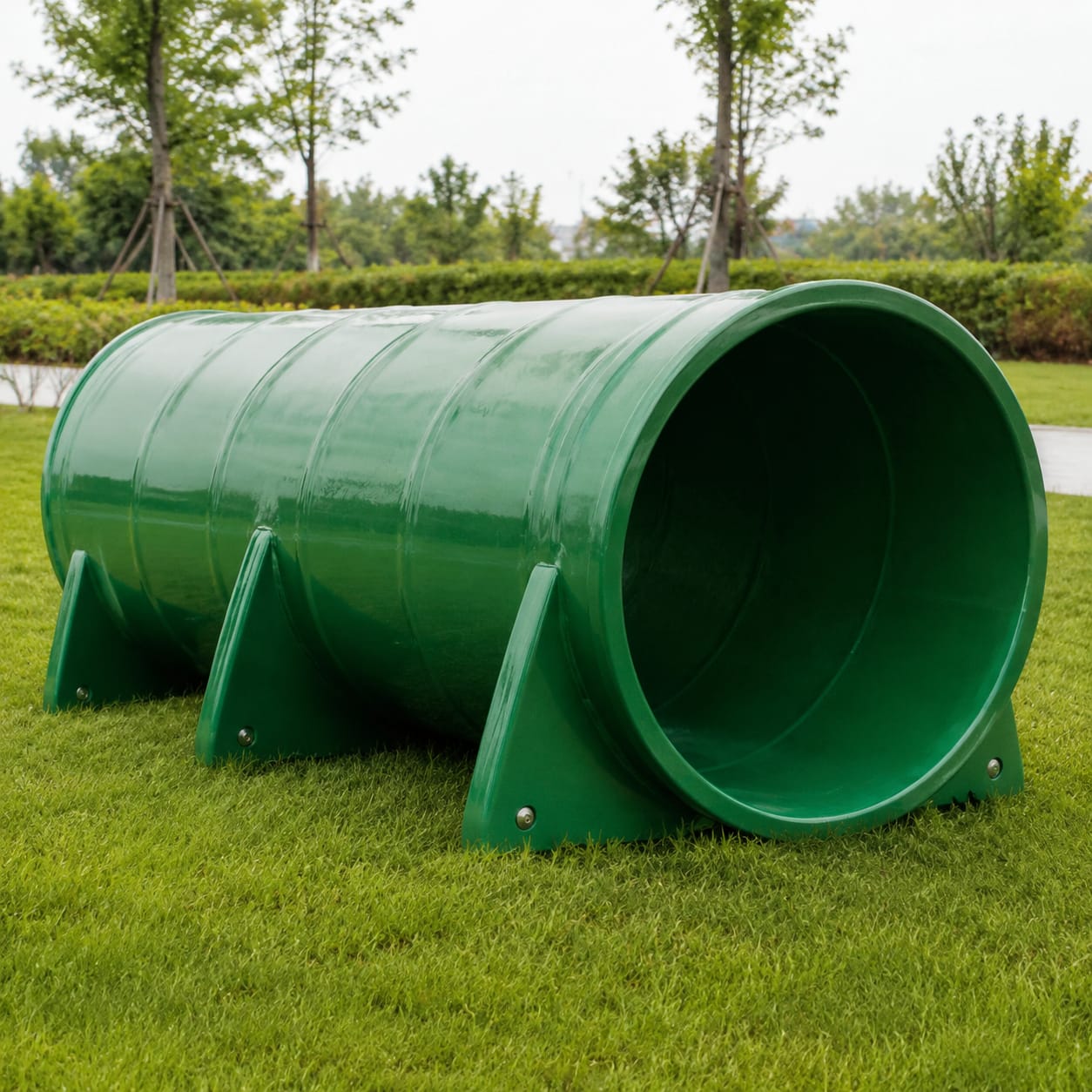 Tunnel agility per area cani in FRP