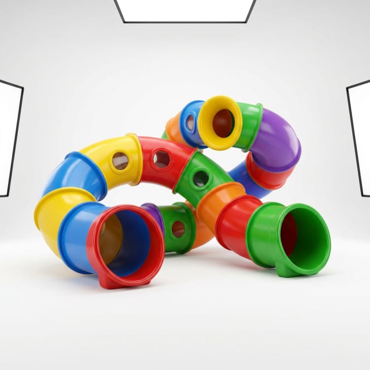 Scultura-tunnel da gioco in FRP