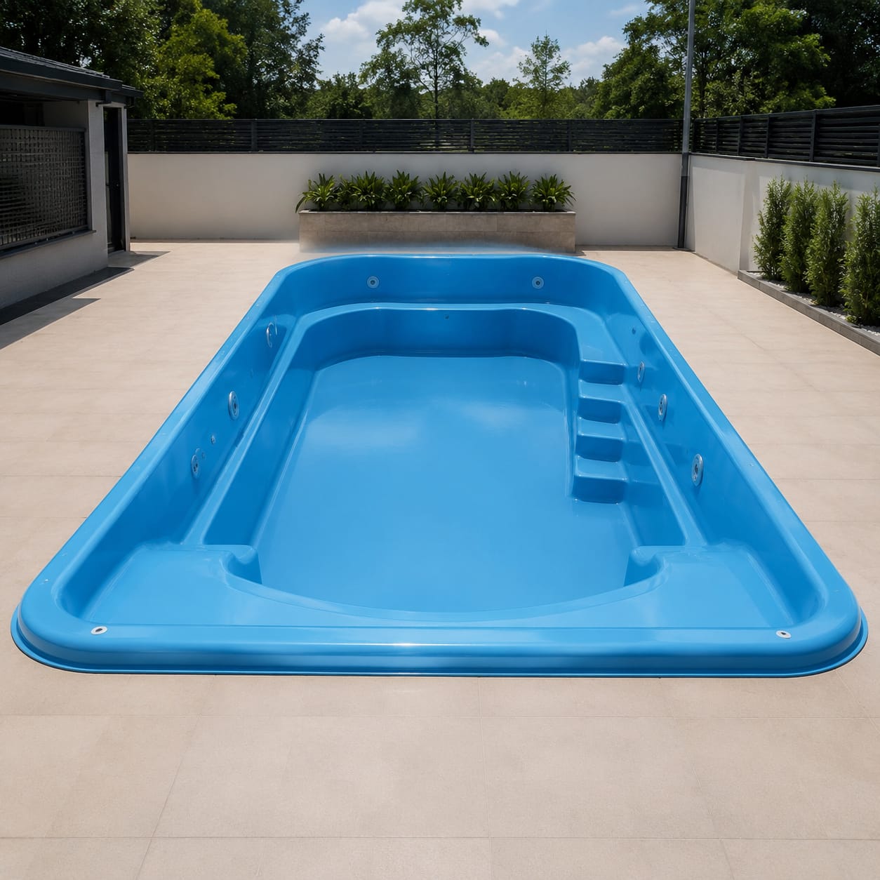 Vasca piscina per villa e resort in FRP