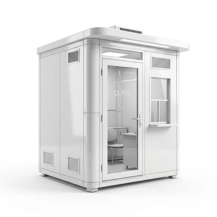 Cabina FRP per Temporanei Clinic