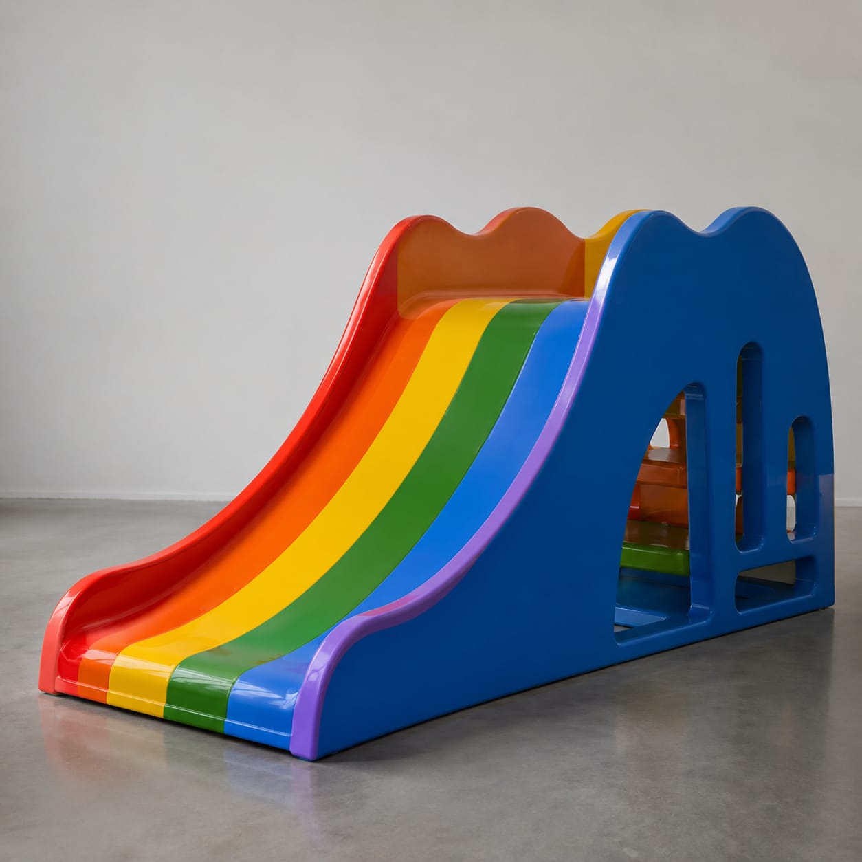 Scivolo arcobaleno per bambini piccoli in FRP