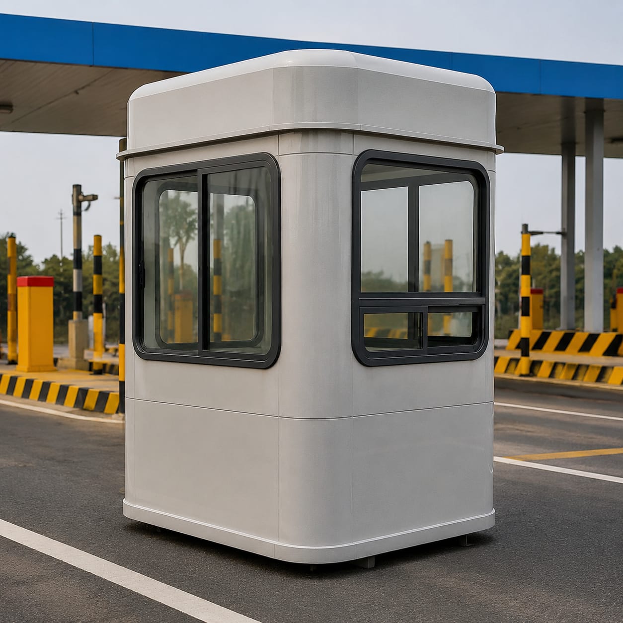 Cabina per riscossione pedaggio in FRP